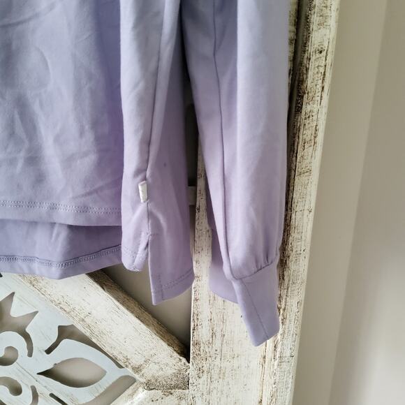 Jessica Simpson Women's Plus Size Loungewear Long Sleeve Pajama Top in Lavender - Picture 2 of 3